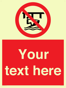 Custom Do not use watercraft in the vicinity of piers